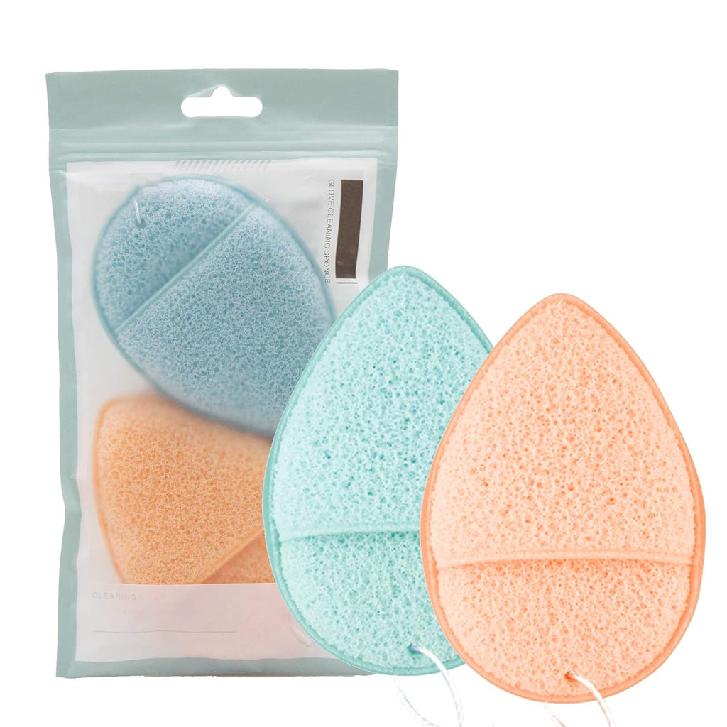 Dageda Konjac Facial Sponge, Deep Pore Cleansing And Exfoliating Blackheads 2pc