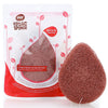 Konjac Sponge All Natural Korean Fiber French Red Clay Facial Sponge