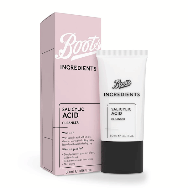 Boots Ingredients Salicylic ACID Cleanser 50ml