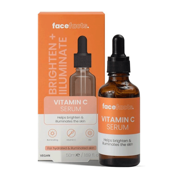 FaceFacts Brightens + Illuminate Vitamin C Serum – 50ml