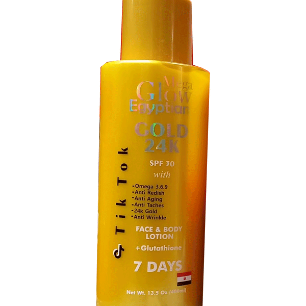 Mega Glow Egyptian Gold 24K Lotion