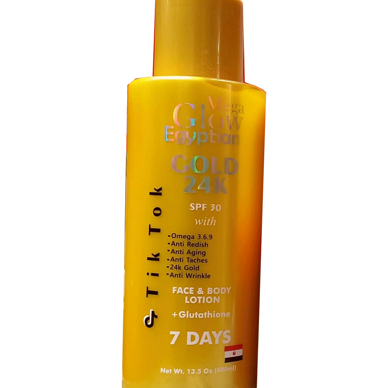 Mega Glow Egyptian Gold 24K Lotion