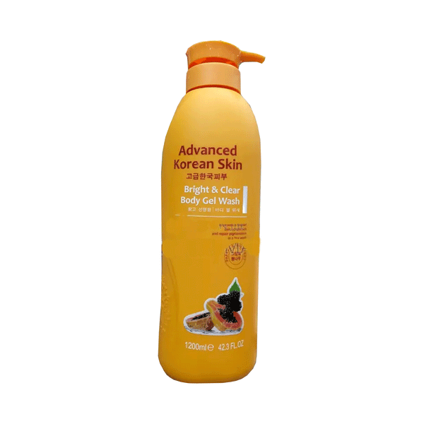 ADVANCED KOREAN SKIN BRIGHT & CLEAR PAPAYA BODY GEL WASH 1200ml