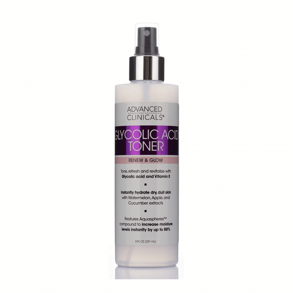 Advanced Clinicals Glycolic Acid Resurfacing Facial Toner