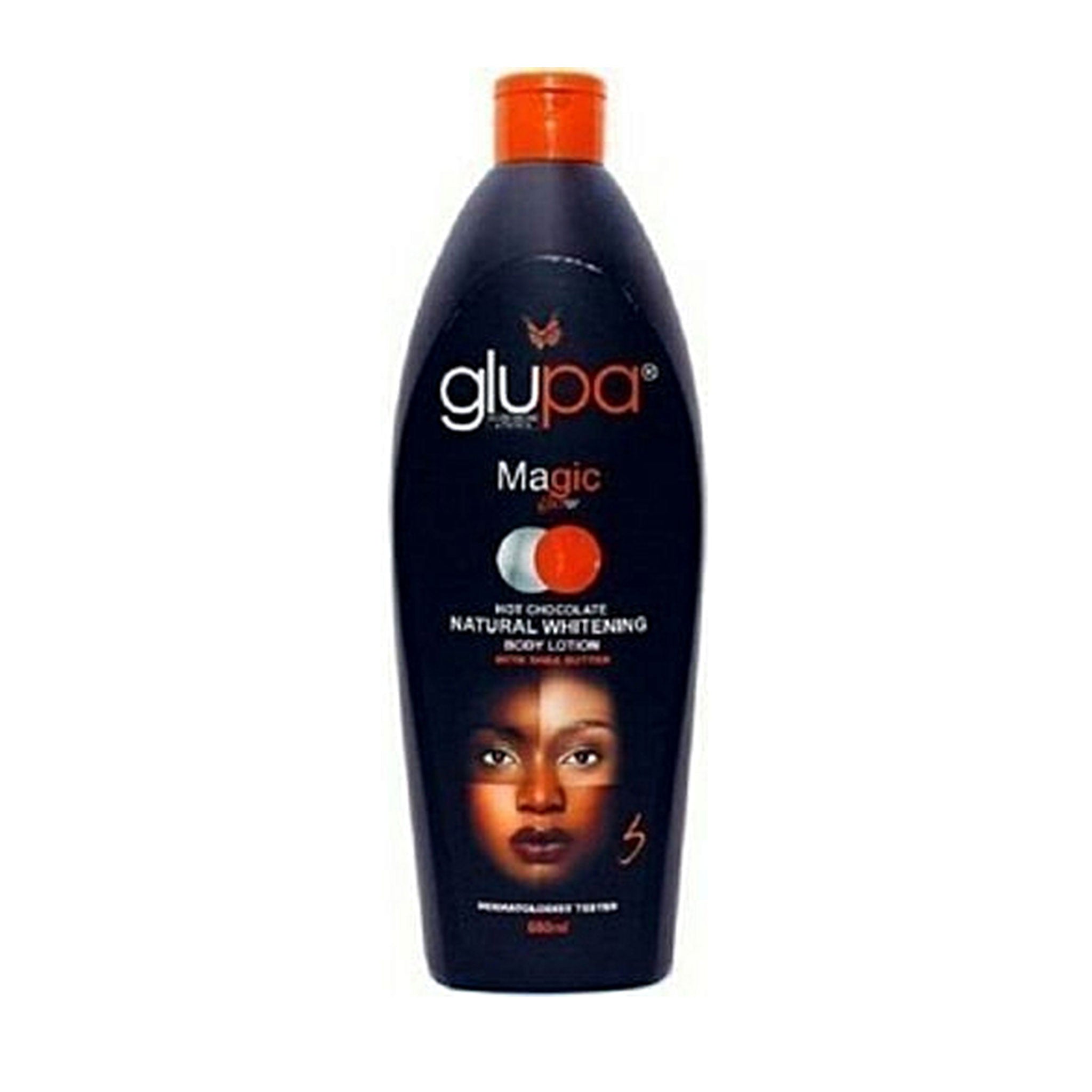 Glupa Magic Glow Hot Chocolate Natural Whitening Body Lotion 600ml