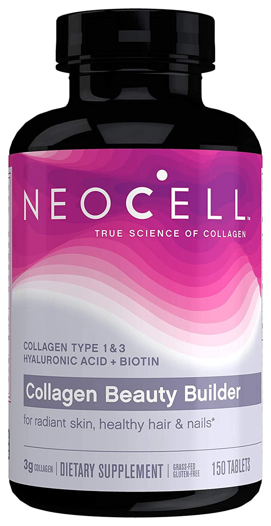 NeoCell Collagen Beauty Builder, for Radiant Skin, Healthy Hair & Nails, 150 Tablets (Package May Vary)