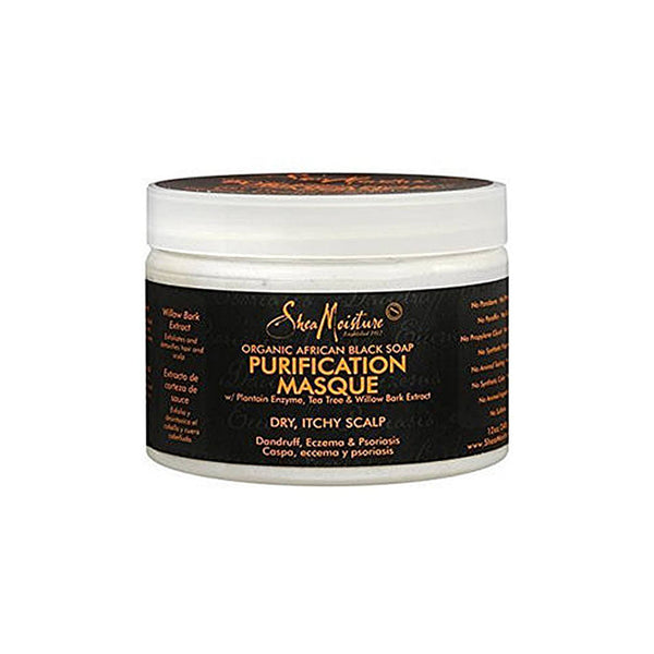 SHEA MOISTURE AFRICAN BLACK SOAP PURIFICATION MASQUE 12 OUNCE