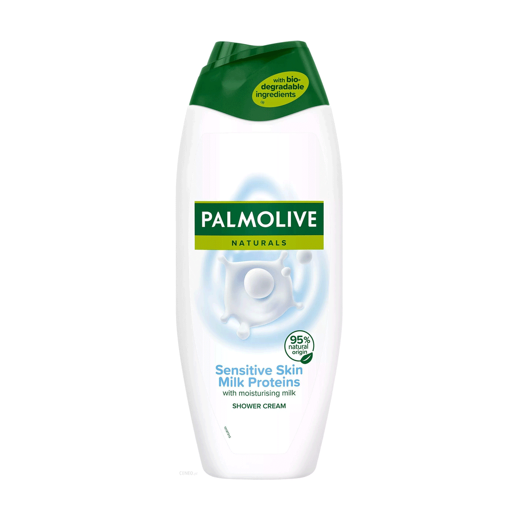 PALMOLIVE NATURALS MILK PROTEINS SENSITIVE SKIN SHOWER GEL 500ML