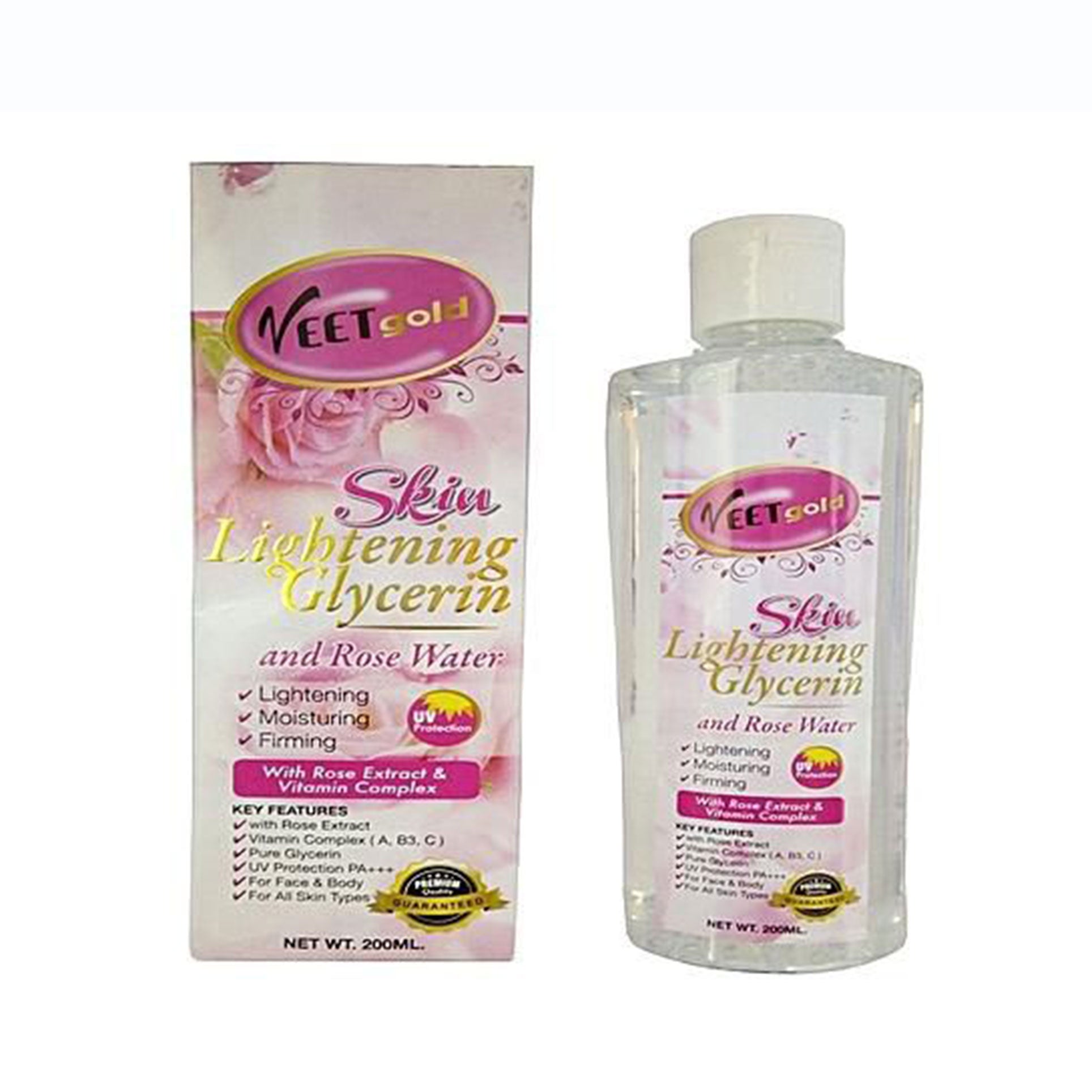 VEET GOLD Skin Lightening Glycerin And Rose Water